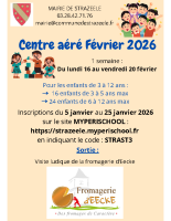 Affiche Illustree Centre de Loisir Hiver Bleu Beige -1-